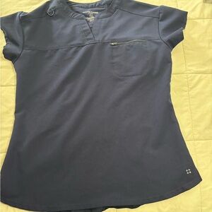 Women's White Cross Scrub Top